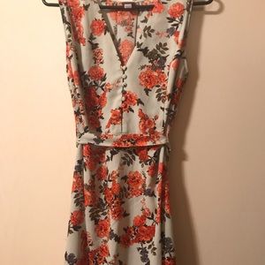 Floral print summer dress